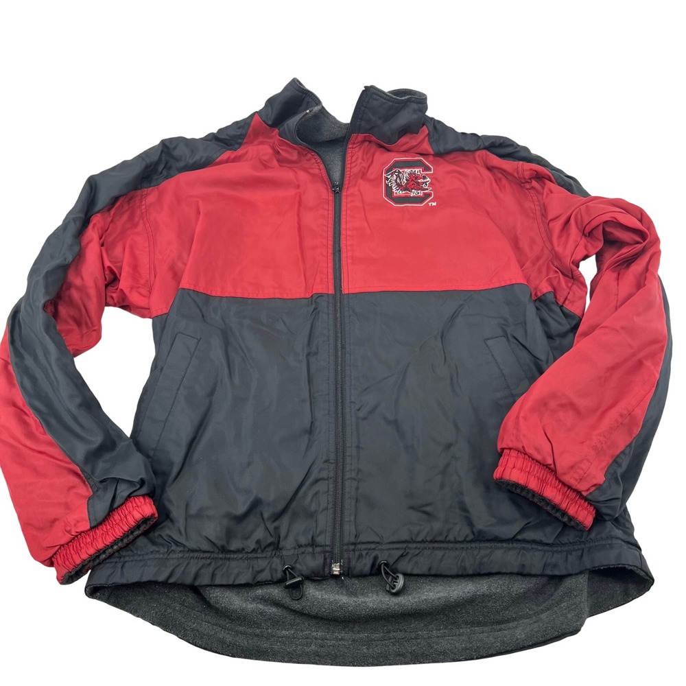 Global Identity South Carolina Gamecocks Reversible Jacket Mens Medium Red Black